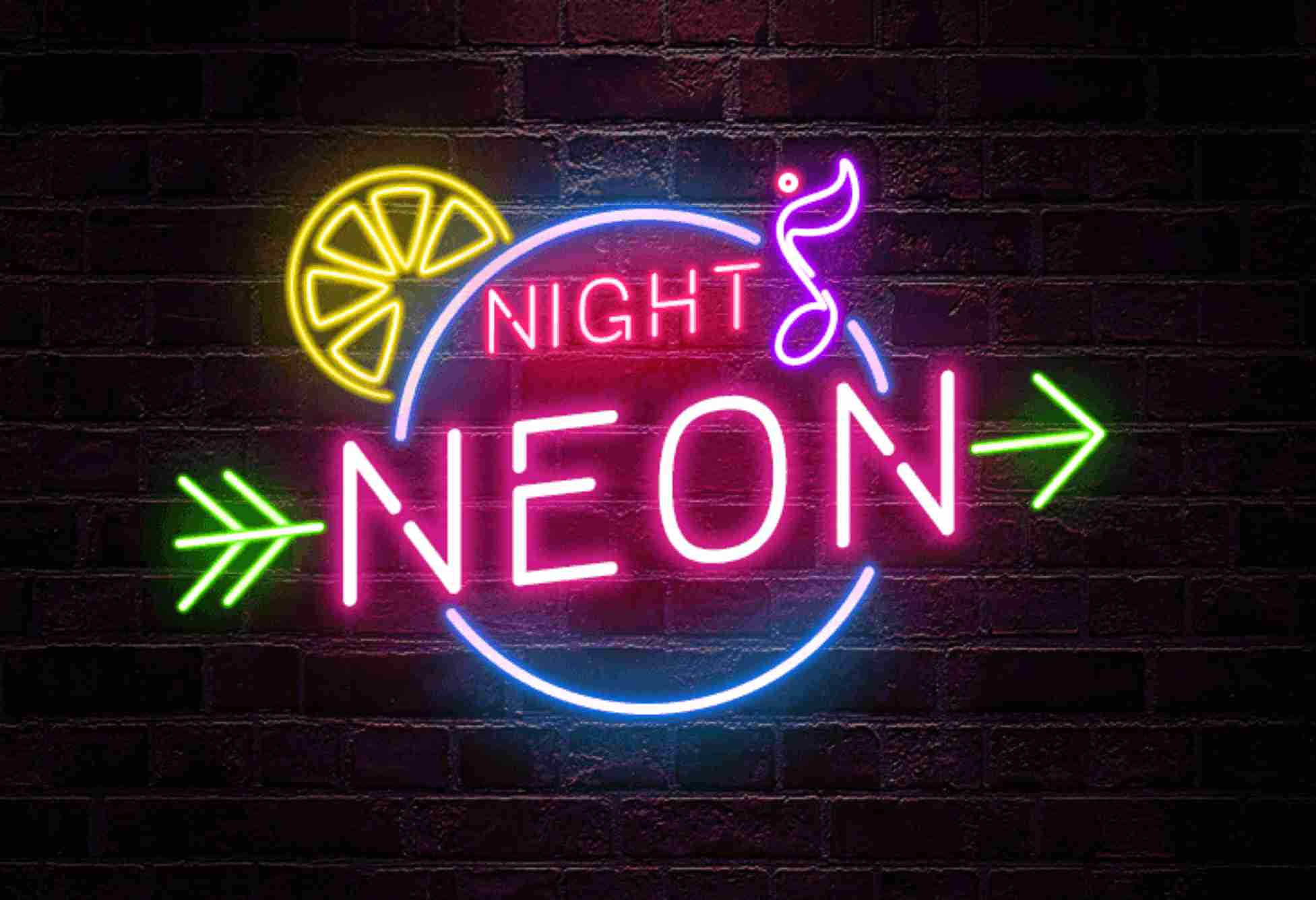 Неоновое время. Логотип Neon-Night. Классический неон. Неон реклама.